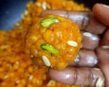 A picture of step 9 of Boondi Ladoo.