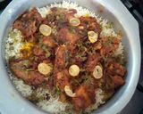A picture of step 8 of Special Bombay Biryani.
