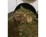 A picture of step 3 of Okro Moringa soup.
