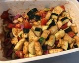 Une image de l'étape 7 de Légumes du jardin à l'oignon rouge et épices orientales (recette plancha).