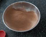 A picture of step 2 of Ragi Chocolate Cake with Walnut Crunch.
