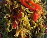 Foto langkah ke 2 dari resep Tumis bunga pepaya (polos).