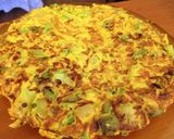 Foto del paso 4 de la receta Tortilla jugosa de calabacín con queso feta y tomillo