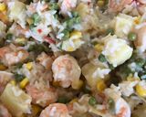 A picture of step 5 of Prawn, Pineapple with Vegetables Sticky Stir Fry Rice.