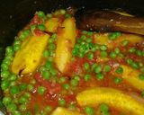 A picture of step 8 of Matoke with peas #local food contest _Nairobi North.