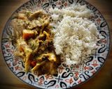 Foto del paso 10 de la receta: Curry de plátano, calabaza y setas con leche de coco