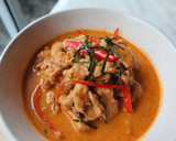 A picture of step 3 of Keto Pork Panang Curry.