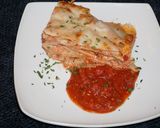 A picture of step 4 of BAKED MOSTACCIOLI RIGATI PASTA WITH CHEESE, JON STYLE.