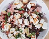 A picture of step 3 of Paneer chickpea salad.