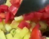 A picture of step 3 of Methi Aloo sabzi (Fenugreek leaves and potato vegetable).
