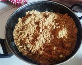 A picture of step 5 of Besan laddoo.