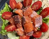 Hình bước làm 4 của món Salad Cá Hồi