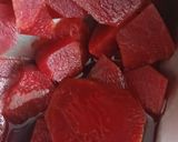 A picture of step 1 of Red Banana Beetroot Smoothie.