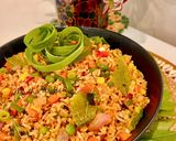 A picture of step 4 of Brown Vegetable Fried Rice.