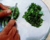 A picture of step 1 of Healthy tasty spinach and potato sabji.