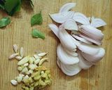 A picture of step 1 of Masoor bhat (rice) for short break recipe.