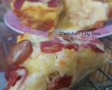 Puding roti smoke beef (bread cake) #RabuBaru langkah memasak 7 foto