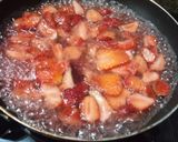 A picture of step 2 of Strawberry khoya hearts.