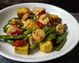 Foto langkah ke 3 dari resep Tumis Tahu Buncis Udang.