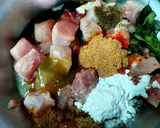 A picture of step 1 of Chicken 65 Fried Rice.