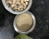 A picture of step 1 of Methi Matar Malai.