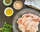 A picture of step 1 of Salt and Pepper Baked Chicken Wings.