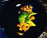 A picture of step 6 of Pan-Fried Smoked Paprika Cod. Served with Pineapple Salsa+Herby Potatoes+Broccoli.