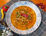 Csicseriborsó leves zöldségekkel 🥕🥣 recept fázis 3 fotója