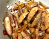 A picture of step 2 of My Jacket Chips with chilli and onion flavouring.