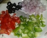 A picture of step 3 of Mini pizza with out yeast.