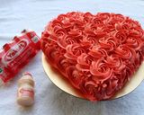 A picture of step 11 of Red Velvet Cake with Cream Cheese Yakult Frosting.