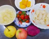 Hình bước làm 4 của món Chè khúc bạch trái cây