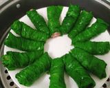 Hình bước làm 3 của món Cải xanh cuộn chả cá