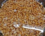 Hình bước làm 1 của món Tàu hủ nước đường làm bằng rau câu dẻo