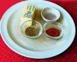 A picture of step 1 of Karaa sev.