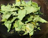 A picture of step 1 of Roasted Neem leaves.
