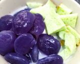 Foto langkah ke 5 dari resep Kolak 3 Warna - Kolang kaling, Mutiara & Roti Tawar.