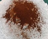 A picture of step 1 of Coffee mocha cake with gajar halwa.