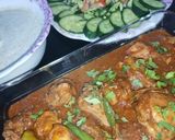 A picture of step 5 of Koyla Karahi ❤😍.