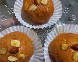 A picture of step 6 of Sweet papaya burfi laddu.