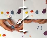 A picture of step 3 of Small Nerikiri Wagashi: "Iguana".