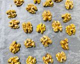 A picture of step 1 of Mango Custard Pudding with Walnuts.
