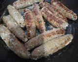 A picture of step 9 of Pan fry seekh kebab.
