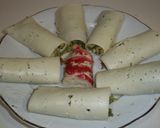 Foto del paso 11 de la receta Abanico de lonchas rellenas de brócoli y surimi