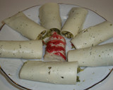 Foto del paso 11 de la receta: Abanico de lonchas rellenas de brócoli y surimi