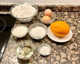 A picture of step 1 of Cake with Almond Cream and Orange Jam.
