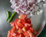 A picture of step 1 of Mixed Matar Dal, Veggies.