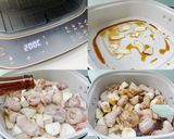 A picture of step 1 of Three Cup Chicken with Basil.