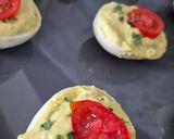Une image de l'étape 3 de Oeufs mimosa à l'avocat.