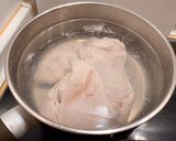 A picture of step 1 of Chicken Enchiladas with Green Sauce.